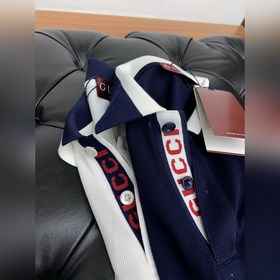 Новая модель мужской рубашки-поло с воротником от Gucci 2025 с ко