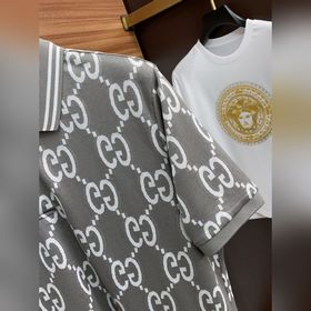Новая модель мужской рубашки-поло с воротником от Gucci 2025 с ко