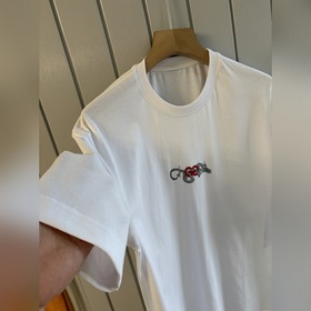 Новая модель 2025 года от Gucci. Футболка силиконовым принтом вид