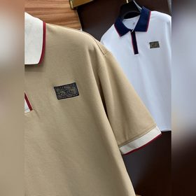 Gucci 2025 Новая модель мужской рубашки-поло с воротником и корот