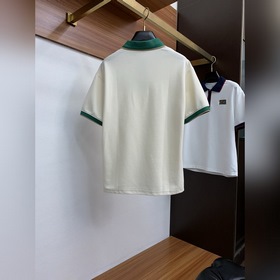 Gucci 2025 Новая модель мужской рубашки-поло с воротником и корот