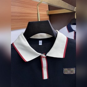 Gucci 2025 Новая модель мужской рубашки-поло с воротником и корот
