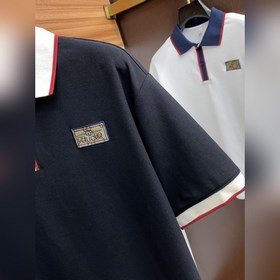 Gucci 2025 Новая модель мужской рубашки-поло с воротником и корот