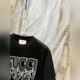 Gucci 2025 весна-лето, новая модель для мужчин и женщин, футболка