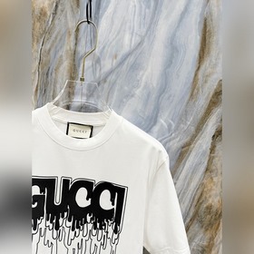 Gucci 2025 весна-лето, новая модель для мужчин и женщин, футболка