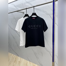 Gucci 2025FW весна-лето новинка, футболка с круглым вырезом, объе