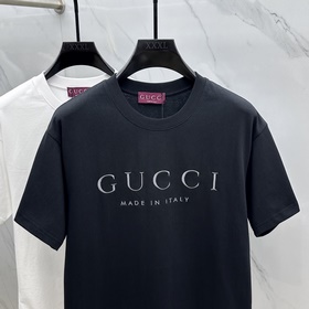 Gucci 2025FW весна-лето новинка, футболка с круглым вырезом, объе