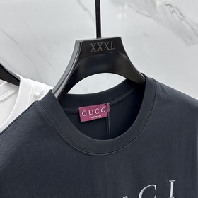 Gucci 2025FW весна-лето новинка, футболка с круглым вырезом, объе
