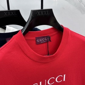 Gucci 2025FW весна-лето новинка, футболка с круглым вырезом, объе