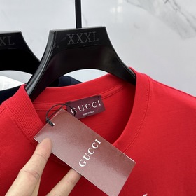 Gucci 2025FW весна-лето новинка, футболка с круглым вырезом, объе