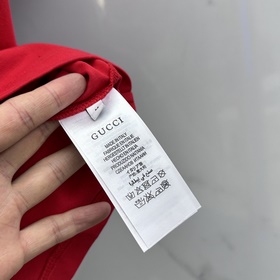 Gucci 2025FW весна-лето новинка, футболка с круглым вырезом, объе