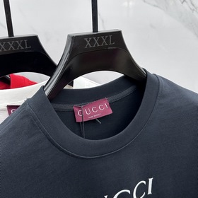 Gucci 2025FW весна-лето новинка, футболка с круглым вырезом, объе