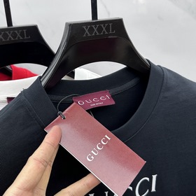 Gucci 2025FW весна-лето новинка, футболка с круглым вырезом, объе
