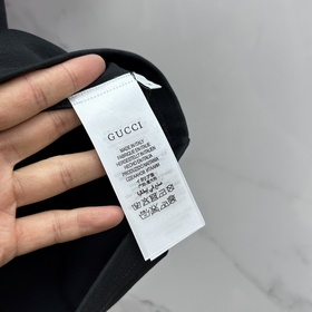 Gucci 2025FW весна-лето новинка, футболка с круглым вырезом, объе