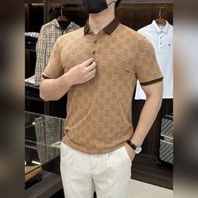 Gucci 2025ss Новая модель на год Змеи. Короткая рубашка с воротни