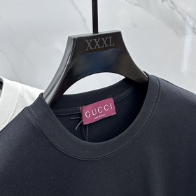 Gucci 2025FW весна-лето новинка, футболка с круглым вырезом, объе