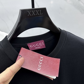 Gucci 2025FW весна-лето новинка, футболка с круглым вырезом, объе