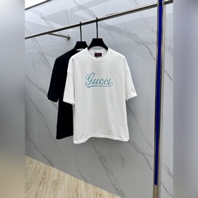 Gucci 2025FW весна-лето новинка, футболка с круглым вырезом, объе