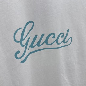 Gucci 2025FW весна-лето новинка, футболка с круглым вырезом, объе