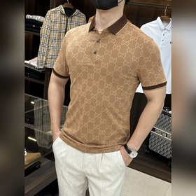 Gucci 2025ss Новая модель на год Змеи. Короткая рубашка с воротни