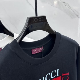 Gucci 2025FW весна-лето новинка, футболка с круглым вырезом, объе