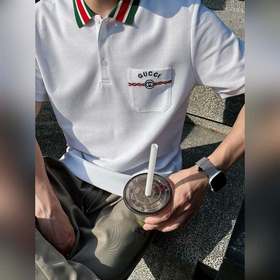 Новая модель короткорукавой рубашки-поло Gucci 25s. Рекомендуем! 