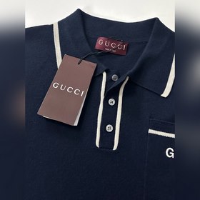 GUCCI/Гуччи 2025 Новая модель поло с контрастным воротником и выш