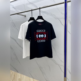 Gucci 2025FW весна-лето новинка, футболка с круглым вырезом, объе