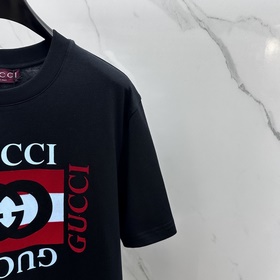 Gucci 2025FW весна-лето новинка, футболка с круглым вырезом, объе