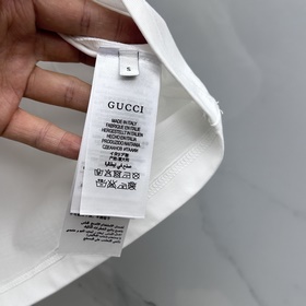 Gucci 2025FW весна-лето новинка, футболка с круглым вырезом, объе