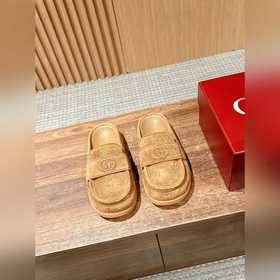 Новая модель туфель Gucci с толстой подошвой и открытым носком Ка