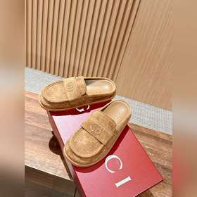 Новая модель туфель Gucci с толстой подошвой и открытым носком Ка