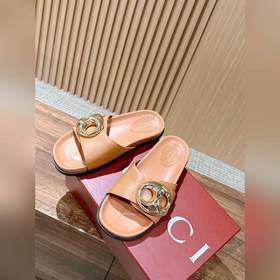 Новые пляжные тапочки Gucci с липучкой, тапочки с кожаной поверхн