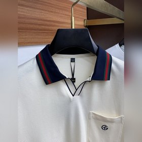 Gucci 2025 Новая модель мужской рубашки-поло с воротником и корот