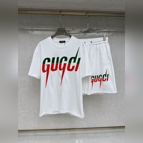 Новый комплект с коротким рукавом Gucci 1975ss весна-лето, для му