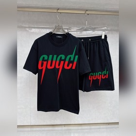 Новый комплект с коротким рукавом Gucci 1975ss весна-лето, для му