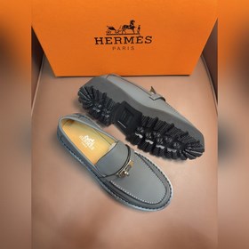 Мужские туфли Hermes для повседневной и деловой носки. Материал：