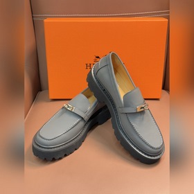 Мужские туфли Hermes для повседневной и деловой носки. Материал： 