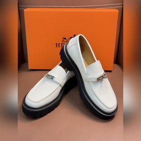 Мужские туфли Hermes для повседневной и деловой носки. Материал： 