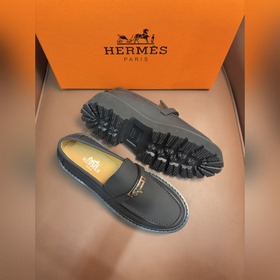 Мужские туфли Hermes для повседневной и деловой носки. Материал： 