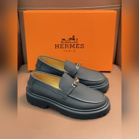 Мужские туфли Hermes для повседневной и деловой носки. Материал： 
