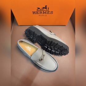 Мужские туфли Hermes для повседневной и деловой носки. Материал： 
