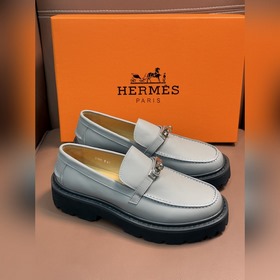 Мужские туфли Hermes для повседневной и деловой носки. Материал： 