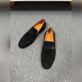 Hermes мужские туфли, верх из импортной кожи с отверстиями/коровь