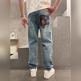 Louis Vuitton весна-лето 2025, новые мужские джинсы для отдыха, в