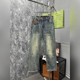 LV25S Весенне-летние мужские джинсы в стиле кэжуал... Размеры 29-