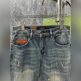 LV25S Весенне-летние мужские джинсы в стиле кэжуал... Размеры 29-