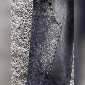 Louis Vuitton Луи Виттен, осень-зима 2026, новые широкие джинсы, 