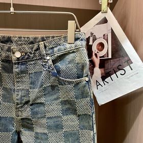 Джинсы Louis Vuitton, точная копия в масштабе 1：1! Классический ш