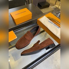 LV Классические мужские деловые туфли-лоферы. Классическая модел